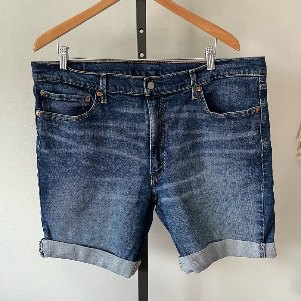Levi’s Denim Jean Shorts Cuff Hem Made From 510 Jeans Mens Size 38